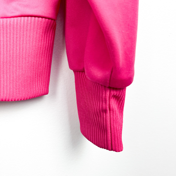 Adidas Long Sleeve Zip-Up Hot Pink & White Jacket - Picture 7 of 12